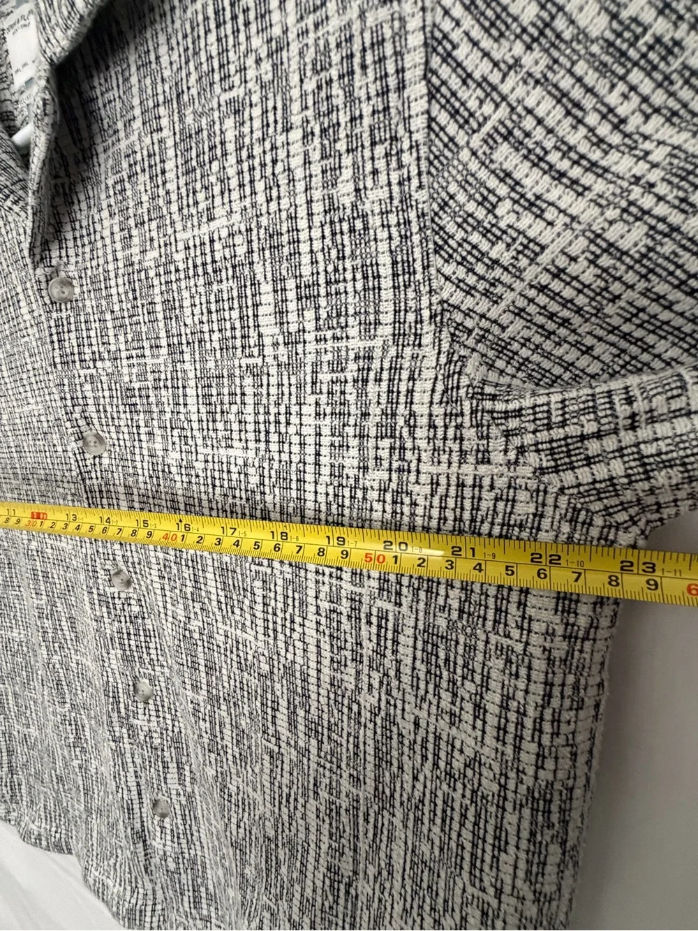 Denim & Flower Mens Large Camp Shirt Short Sleeve Textured Knit Relaxed(A917)